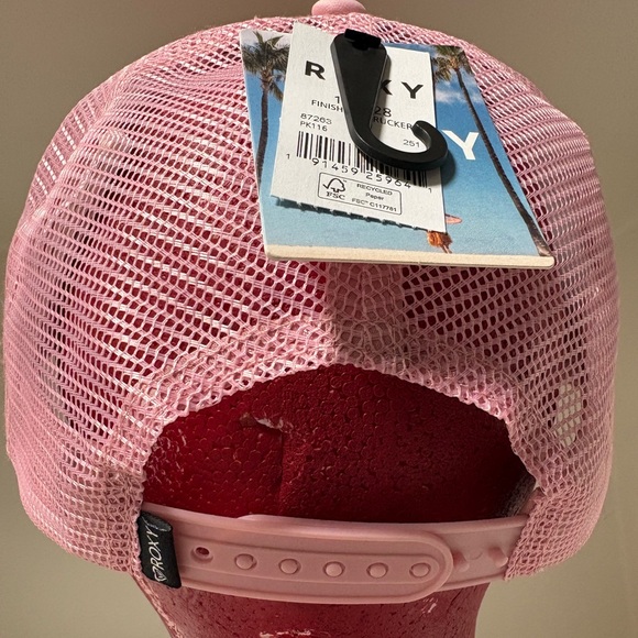 Roxy Light Pink Trucker Hat - Picture 4 of 6